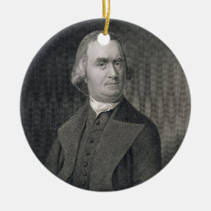 Ornement En Céramique Samuel Adams, gravé par G.F. Storm (fl.c.1834) a
