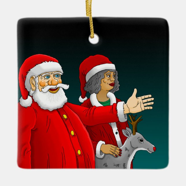 Ornement En Céramique Santa Claus (Devant)