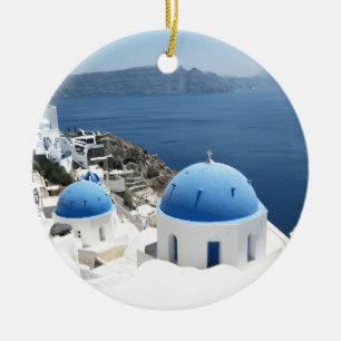 Ornement En Céramique Santorin Grèce