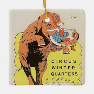 Ornement En Céramique Sarasota Circus Quartiers d'hiver