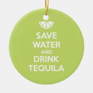 Ornement En Céramique Sauvez l'eau et buvez la tequila