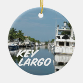 Ornement En Céramique Scène de Key Largo Floride