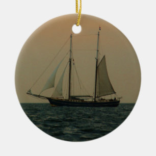 Ornement En Céramique Schooner historique