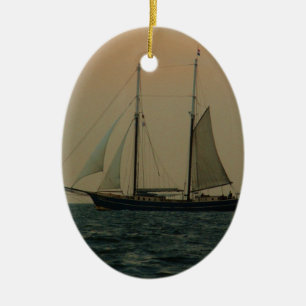 Ornement En Céramique Schooner historique