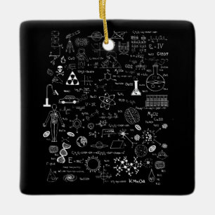 Ornement En Céramique Science Physique Chimie Biologie Astronomie