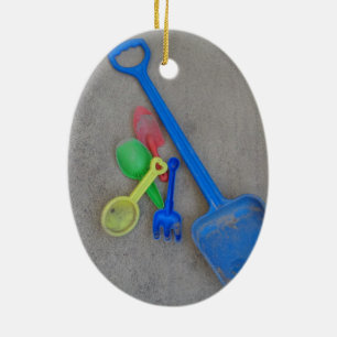Ornement En Céramique Scoops de sable, Playground Beach été