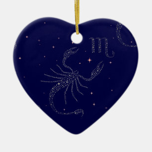 Ornement En Céramique scorpio étoiles