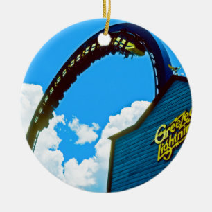Ornement En Céramique Se rappeler le parc d'attractions du monde d'Astro