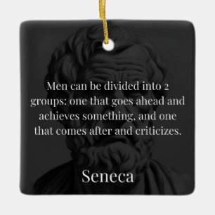 Ornement En Céramique Seneca's Division : Les Doers et les Critiques