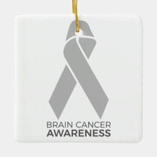 Ornement En Céramique Sensibilisation au cancer du cerveau