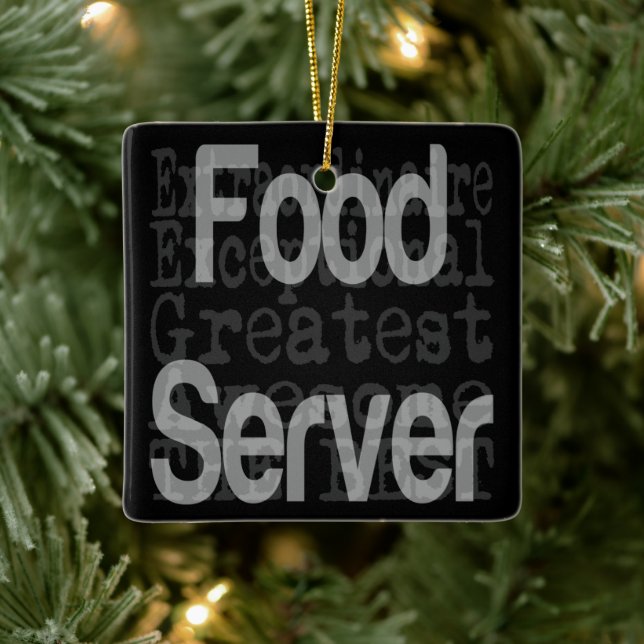 Ornement En Céramique Serveur alimentaire Extraordinaire (Arbre)