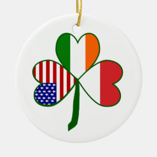 Ornement En Céramique Shamrock polonais