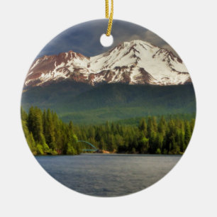 ORNEMENT EN CÉRAMIQUE SHASTA DE LA TA DE LAC SISKIYOU