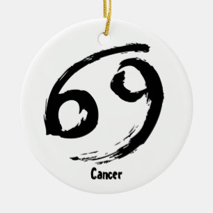 Ornement En Céramique Signe de zodiaque de Cancer