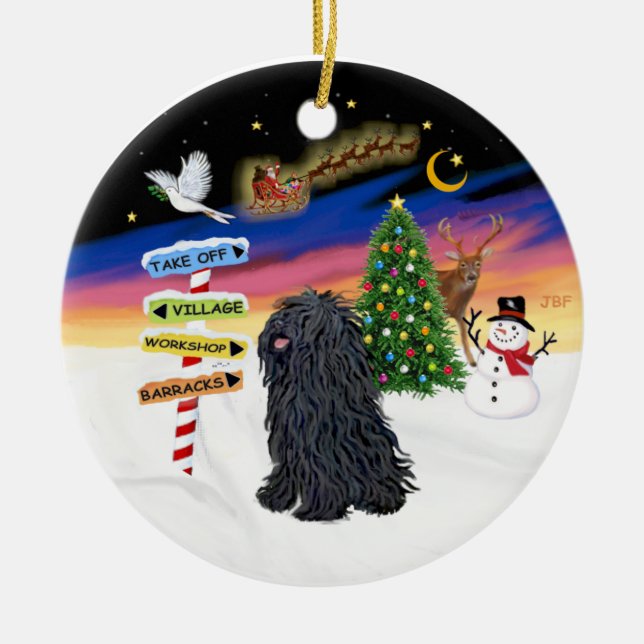 Ornement En Céramique Signes de Noël - Puli (Devant)