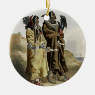 Ornement En Céramique Sih-Chida et Mahchsi-Karehde, Indiens de Mandan,