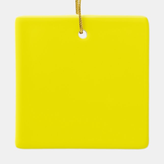 Ornement En Céramique simple couleur solide minimale personnalisée (Devant)