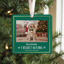Simple Humour Drôle Mignon Photo de Chien Noël