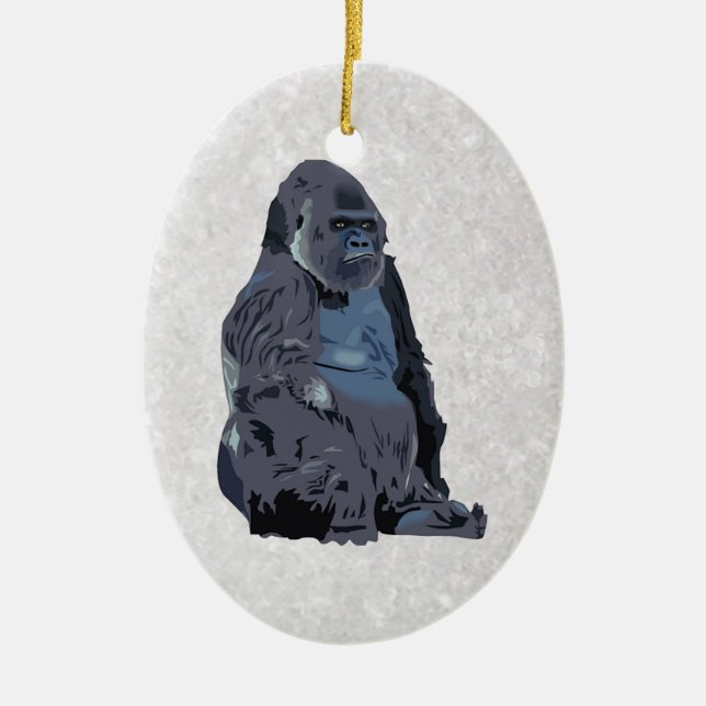 Ornement En Céramique singe ou gorille (Devant)