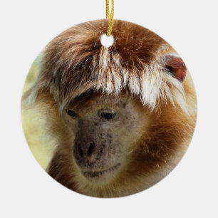 ORNEMENT EN CÉRAMIQUE SINGES