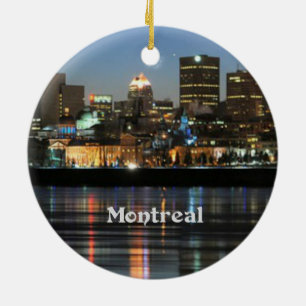 Ornement En Céramique Skyline de Montréal