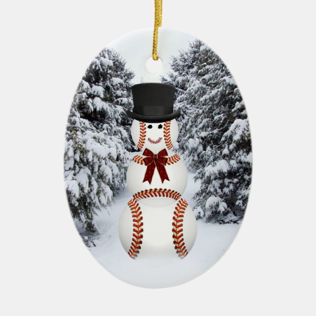 Ornement En Céramique Snowman (Devant)