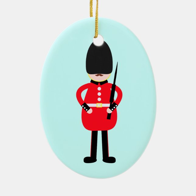 Ornement En Céramique Soldat britannique (Dos)