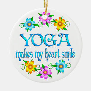 Ornement En Céramique Sourires de yoga