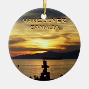 Ornement En Céramique Souvenirs de Vancouver d'ornement de Vancouver