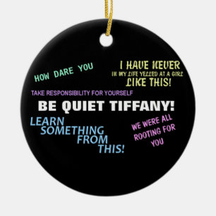 Ornement En Céramique Soyez Tiffany tranquille !