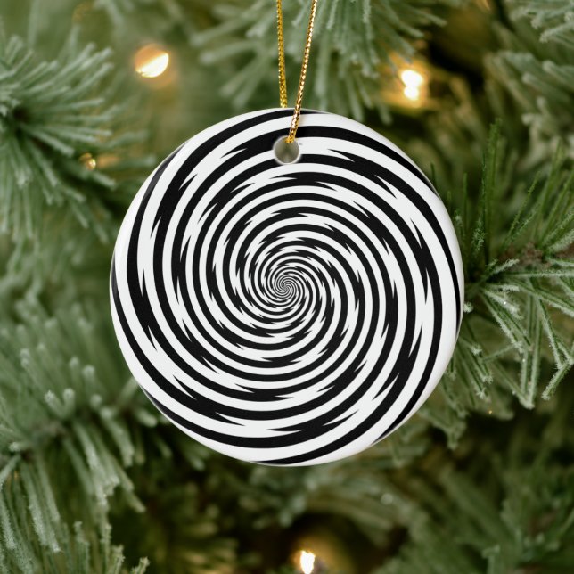 Ornement En Céramique Spirale d'hypnose (Arbre)