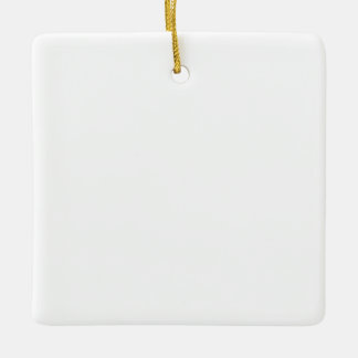 Ornement En Céramique Square Ceramic Ornament