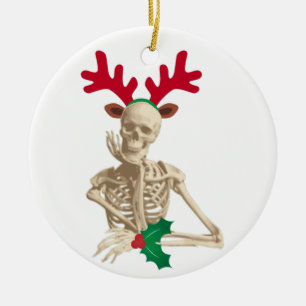 Ornement En Céramique squelette cauchemar noël