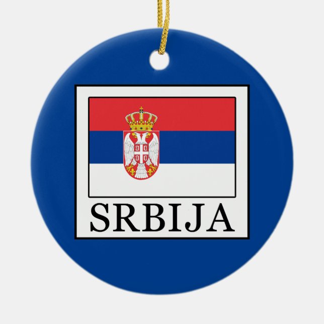 Ornement En Céramique Srbija (Devant)