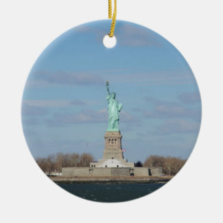 Ornement En Céramique Statue De Liberty Ellis Island