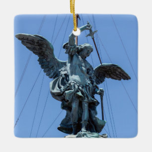 Ornement En Céramique Statue de Saint Michel - Castel Sant'Angelo sommet