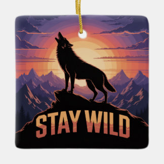 Ornement En Céramique Stay Wild