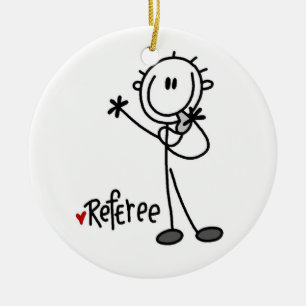 Ornement En Céramique Stick Figure Référé T-shirts et cadeaux