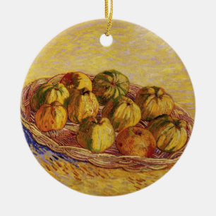 Ornement En Céramique Still Life, Panier de pommes de Vincent van Gogh