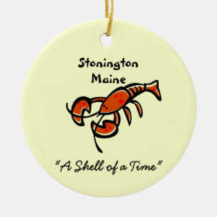 Ornement en céramique Stonington Maine Lobster