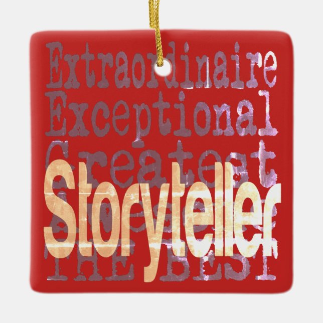 Ornement En Céramique Storyteller Extraordinaire (Devant)