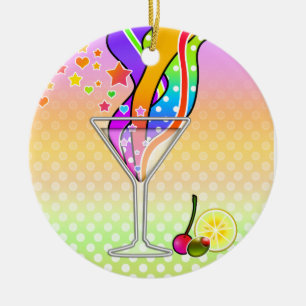 ORNEMENT EN CÉRAMIQUE STYLE MARTINI D'ART DE POP D'ANNÉES '60