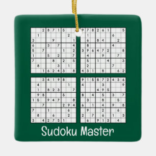 Ornement En Céramique Sudoku Puzzles Design Orament