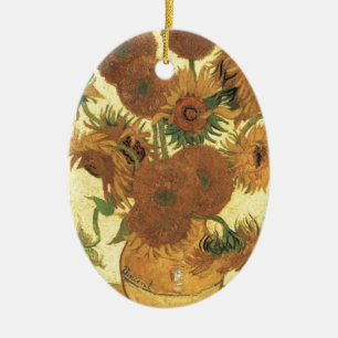 Ornement En Céramique Sunflowers par Van Gogh