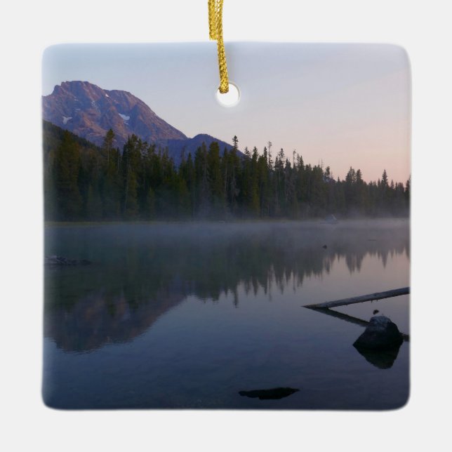Ornement En Céramique Sunrise Reflection at String Lake II (Devant)