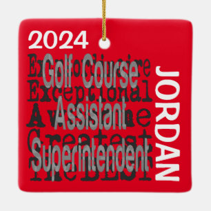 Ornement En Céramique Surintendant adjoint Extraordinai