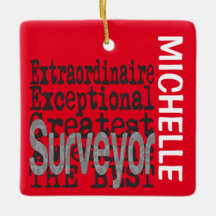 Ornement En Céramique Surveyor Extraordinaire PERSONNALISÉ