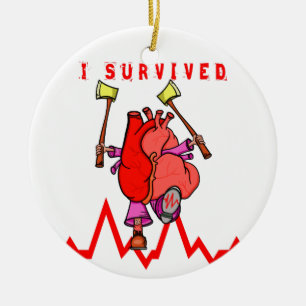 Ornement En Céramique Survivant de l'attaque cardiaque
