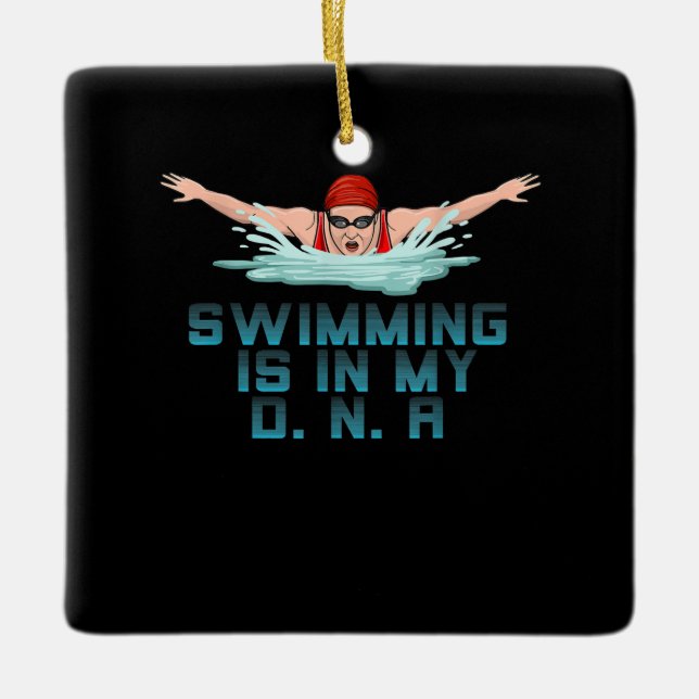 Ornement En Céramique Swimming Is (Devant)