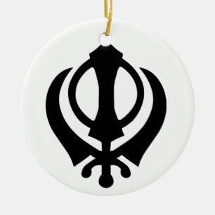 Ornement En Céramique Symbole de Sikh de Khanda